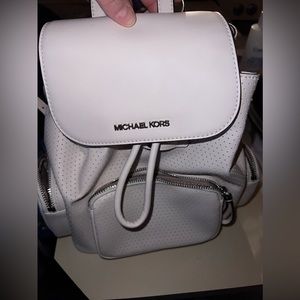 White, Michael Kors, backpack purse